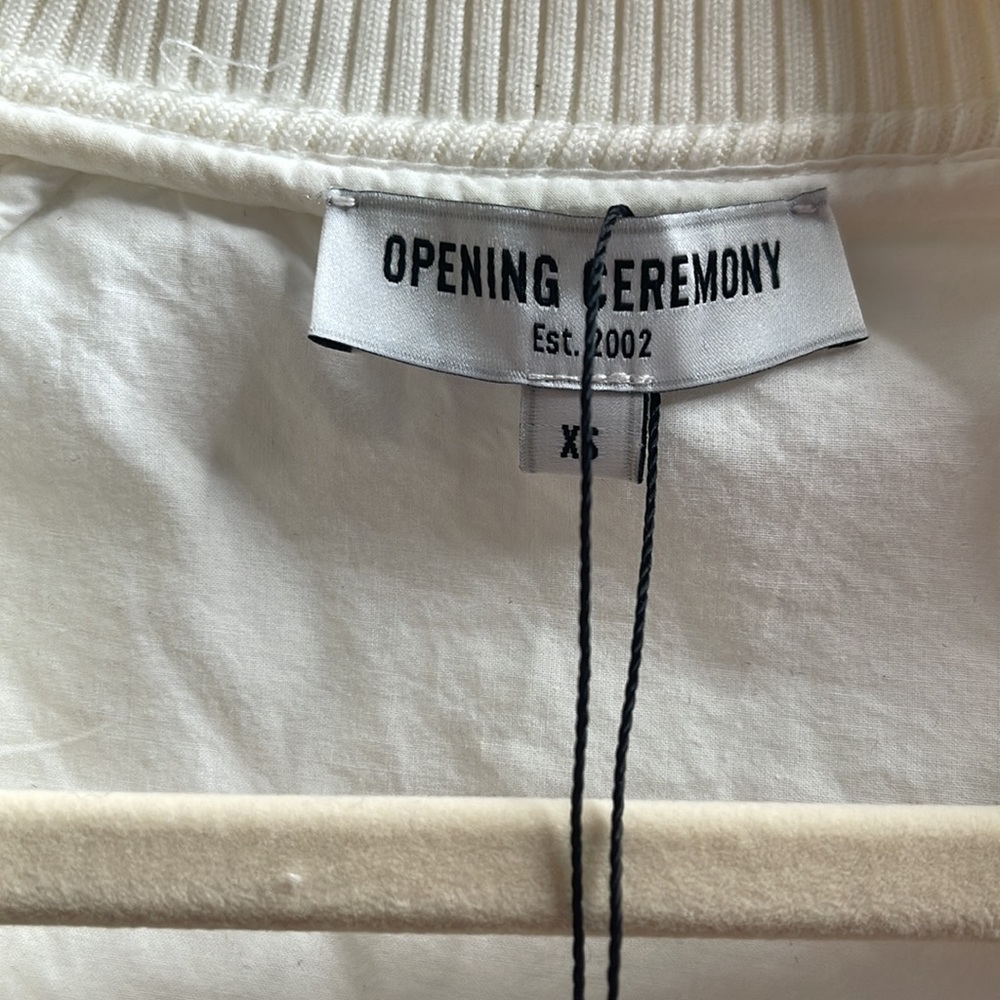 *Opening Ceremony White Bomber Jacket Sz XS - Picture 15 of 15